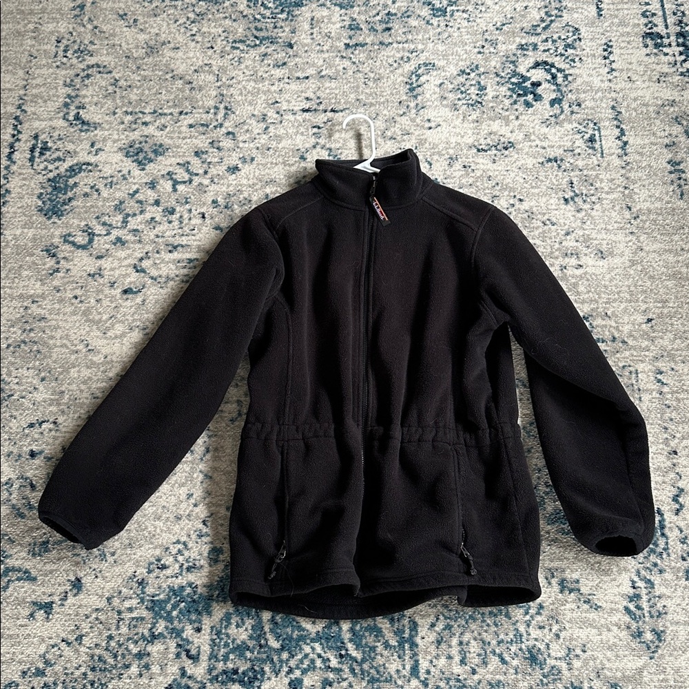 L.L.Bean Polartec Jacket with Cinched Waist black vintage